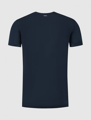 Essential Garment Dye Knit T-shirt | Navy