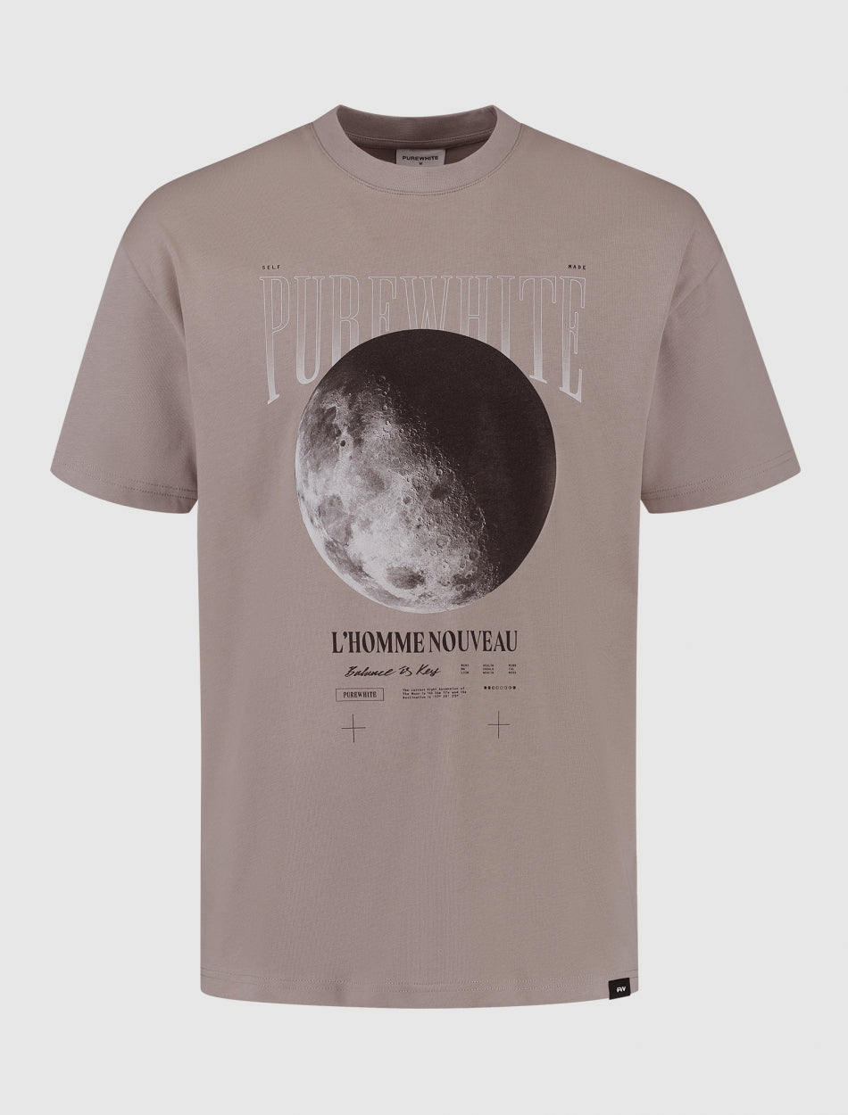 L'Homme Nouveau Moon T-shirt | Taupe