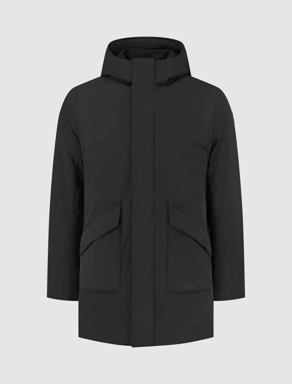 Technical Parka Coat | Black
