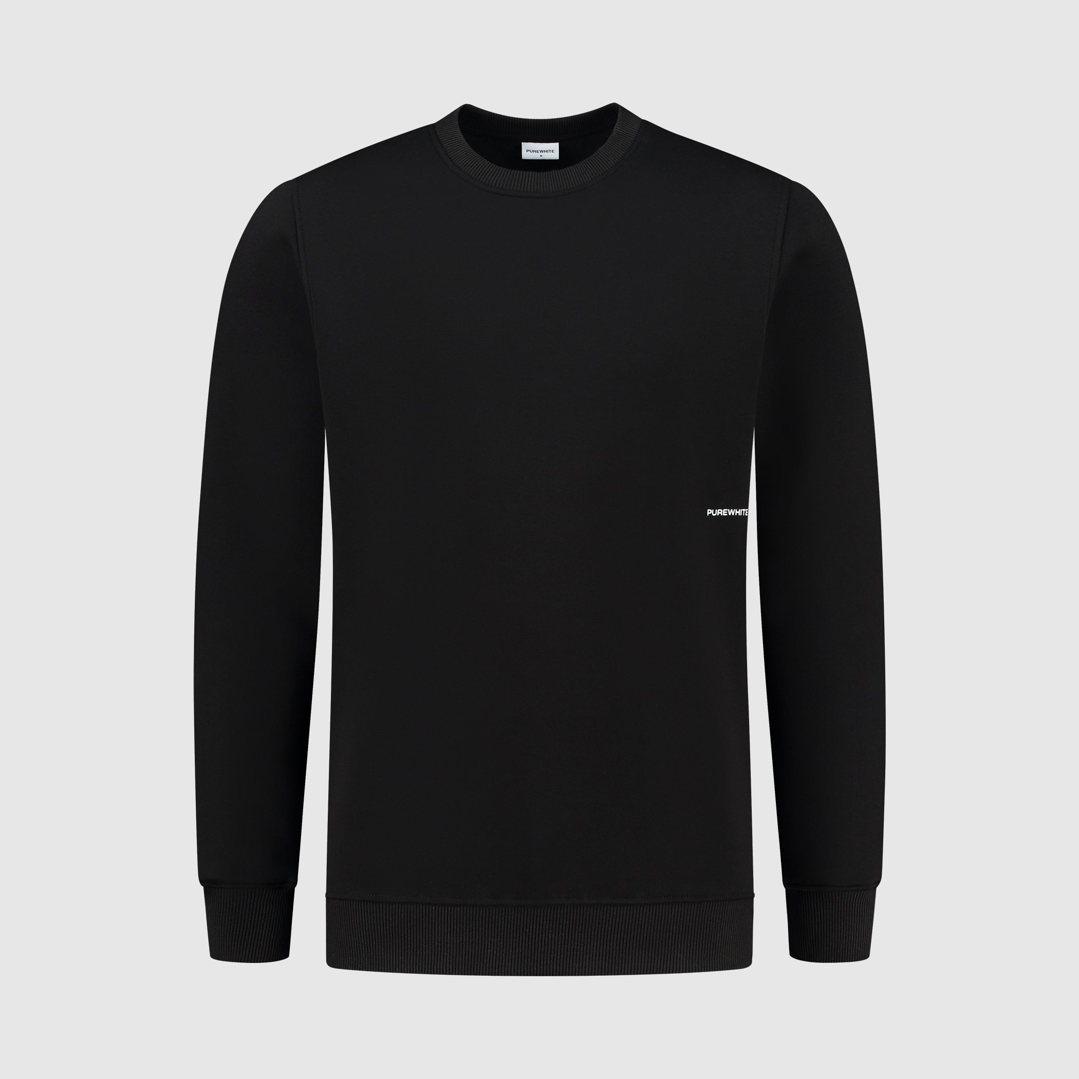 Side Print Sweater | Black – Purewhite